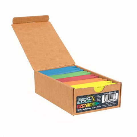 Grower's Edge Plant Stake Labels Multi-Color Pack - 1000/Box